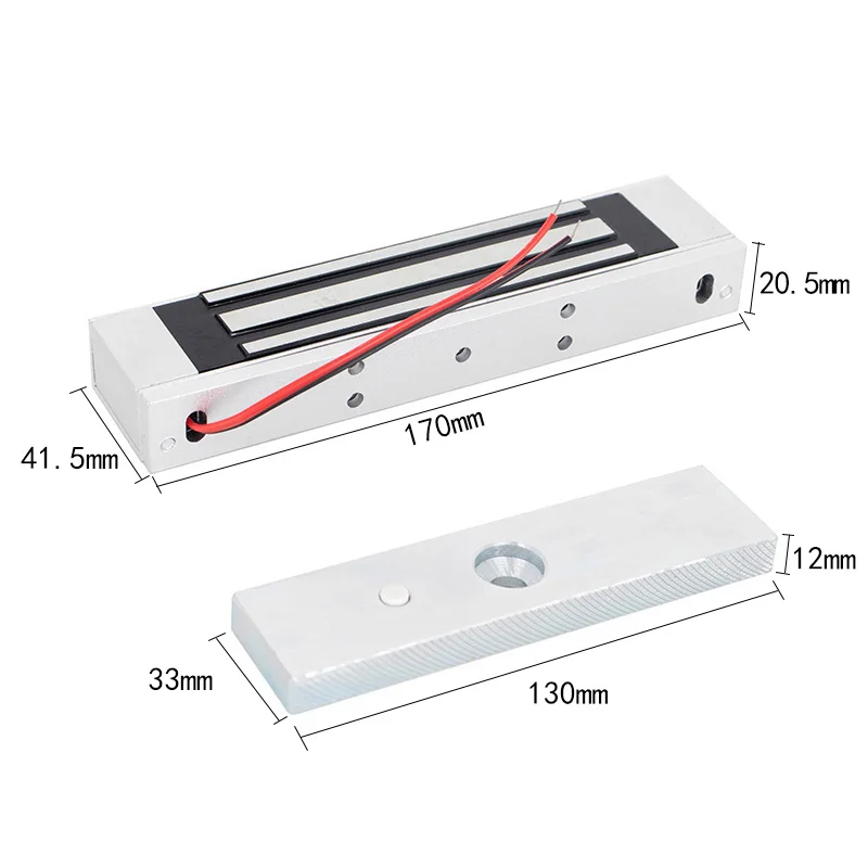 Electromagnetic Lock 180KG Access Control Magnetic Lock Suitable For Wooden Door/Glass Door/Metal Door