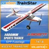 Volantex 747-8 RC Airplane Trainer TrainStar Ascent Electric RC Aircraft with Plastic Unibody Fuselage PNP Without Radio Battery 1