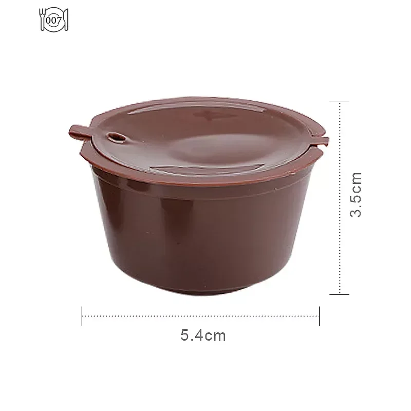 Description Picture 6 of item3pcs Refillable Capsule Filters Reusable Cups Refillable Coffee Filter Pods Reusable Universal for Nescafé Dolce Gusto Machines