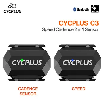 CYCPLUS C3 Trittfrequenzgeschwindigkeit Doppelsensor für Fahrrad Drahtloser Tachometer ANT Bluetooth Wasserdichtes Fahrradzubehör 1