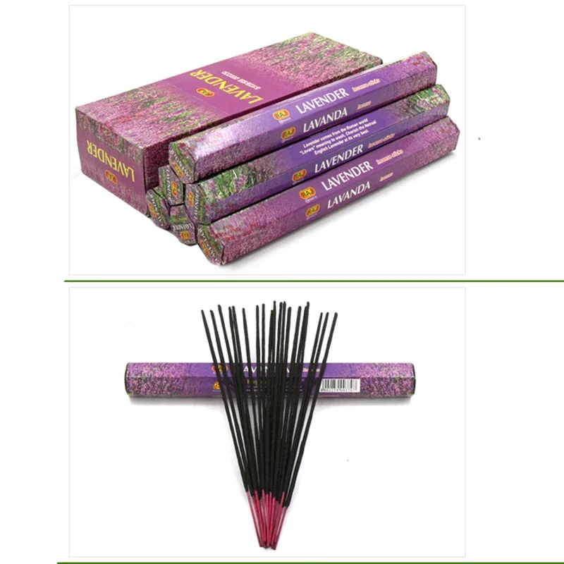 Lavender Incense Sticks with Sandalwood & Jasmine Aromatherapy Fragrance