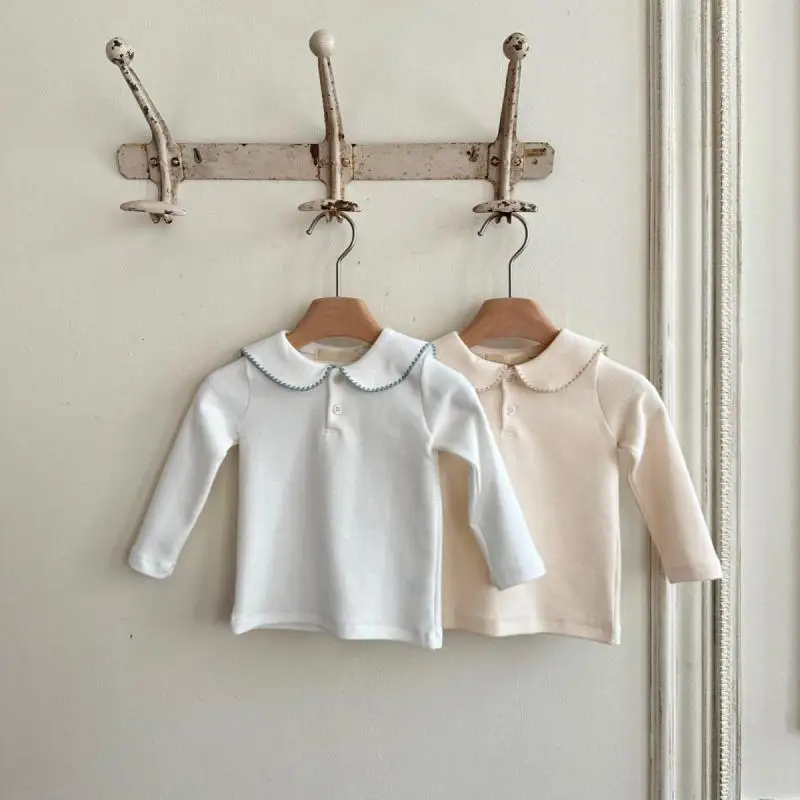 2025 Autumn New Baby Long Sleeve T Shirts Infant Girl Lapel Blouse Toddler Boy Solid Tops Baby Shirts Kids Bottoming Clothes 1 2025 Autumn New Baby Long Sleeve T Shirts Infant Girl Lapel Blouse Toddler Boy Solid Tops Baby Shirts Kids Bottoming Clothes