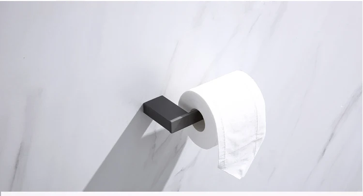 Description Picture 6 of itemModern Gun Grey Bathroom Accessories Stainless Steel Wall Mounted Bathroom Shelf Set