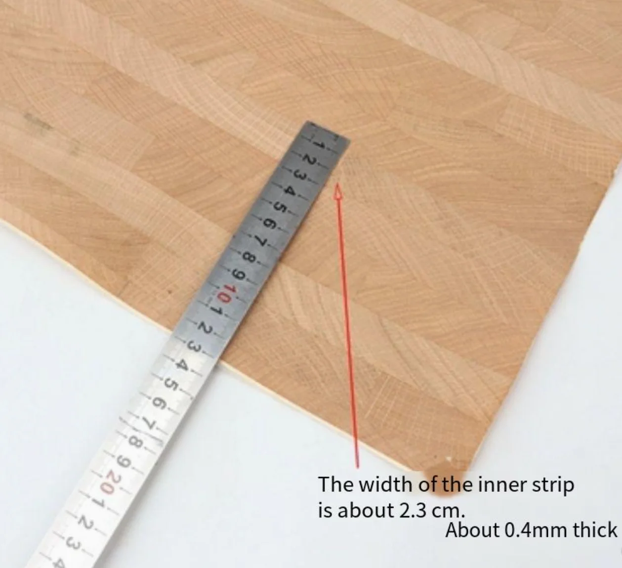Size:0.4x1.2meter Thick:0.4mm Tree Ring Craft Long Strip Solid Wood Parquet Wood Skin  Furniture home speaker decorative veneer