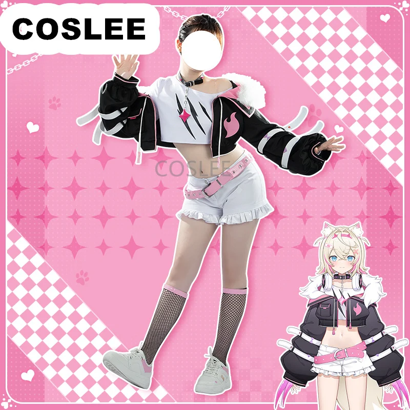 

COSLEE Vtuber Hololive EN Advent Mococo Abyssgard Cosplay Costume Lovely Uniform Halloween Carnival Party Outfit Women New