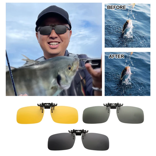 Polarized Clip on Sunglasses Outdoor Fishing Cycling Ultraviolet-proof Over  Prescription Glasses Anti-Glare for Men Women - AliExpress
