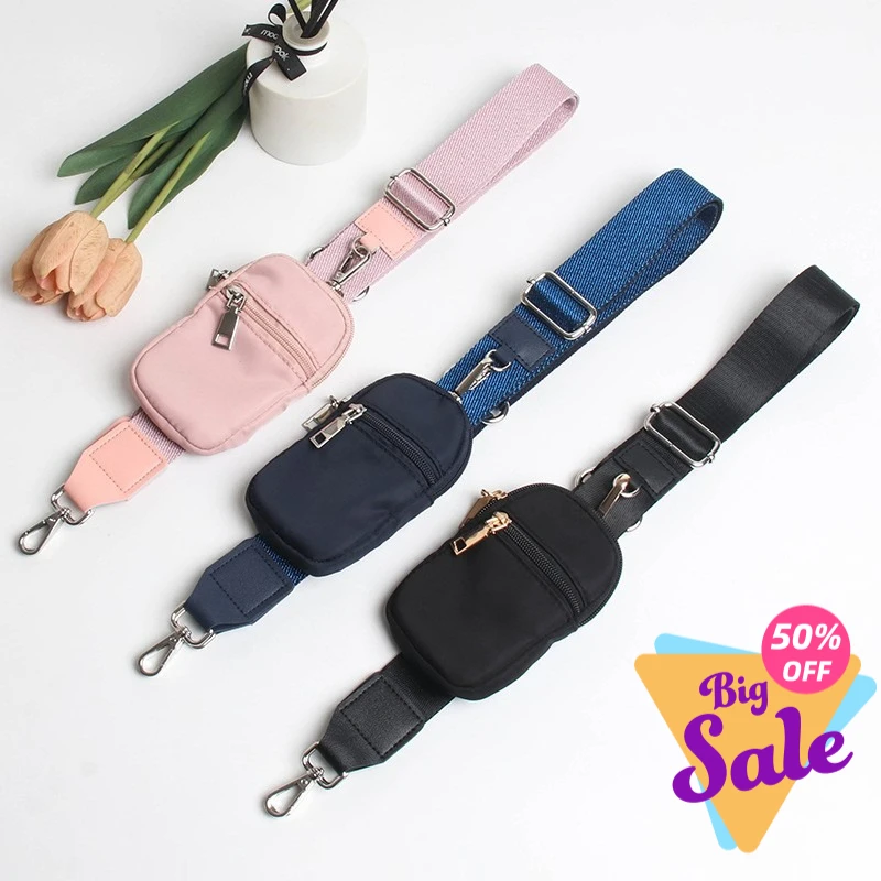 Stylish Detachable Phone Lanyard with Mini Pouch and Adjustable Wrist Strap