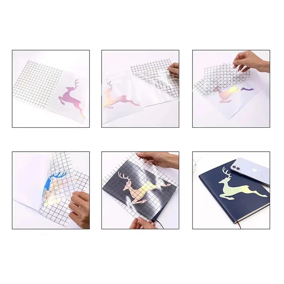30.5cm x 100cm 투명 비닐 응용 테이프 자동차 벽 공예 아트 데칼 전송 용지 테이프 접착제 DIY에 대 한 4 색 정렬 그리드