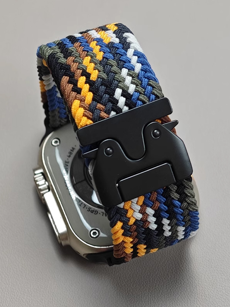 Braided Band For Apple Watch Straps 40 mm 44mm 46mm 42mm 49mm 45mm 41mm 38mm Bracelet IWatch Series 10 SE 9 8 7 6 Ultra 2 bands