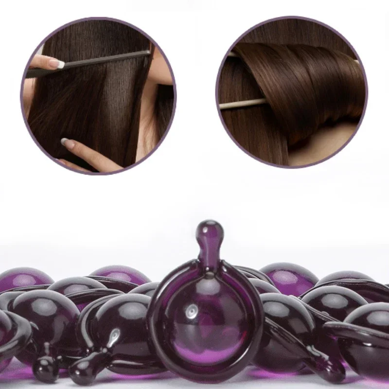 Nourish Hair Capsule Oil Vitamin Smooth Silky Capsule Keratin Complex Oil Scalp Care Repair Damaged Hair Serum 10/20Pcs