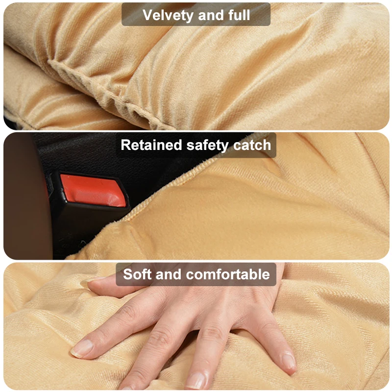 Ultra Soft Plush Winter Car Seat Cover Warm Cushion