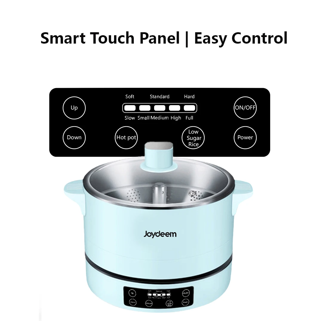 Joydeem 4 in 1 Multifunctional Cooking Pot JD-3702W, Compact Hot Plate for  Hot Pot Indoor Grill and Takoyaki, Suitable for 3~5 people, Multi