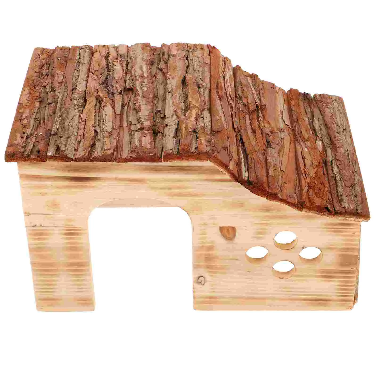 

Hamster Hideout Rustic Simple Wood Hut Small Animal Wood House Guinea Pig Hideout Hut
