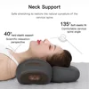 Electric Massager Cervical Pillow Hot Compress Vibration Massage Neck Traction Relax Sleeping Memory Foam Pillow Spine Support 3