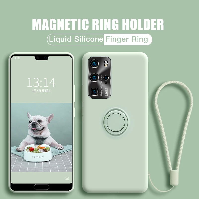Magnetic Phone Case With Ring Holder For Samsung Galaxy Models_voghion.com