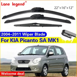 Premium Car Wiper Blades Set - Front and Rear (3 Pieces) - SA MK1 2004 - 2011 (Front Rear 3pcs)