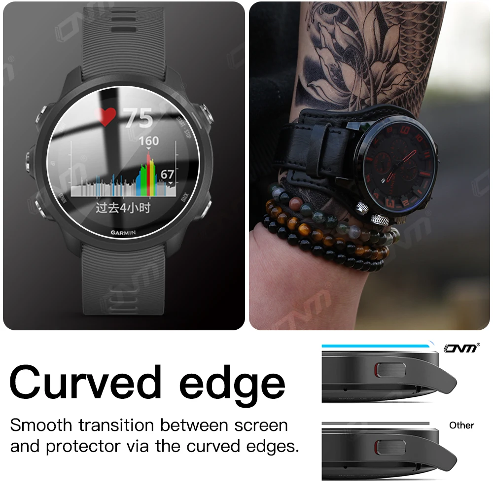 9H Tempered Glass for Garmin Forerunner 955 945 255 245 Music 255S 235 935 645 Anti-scratch Screen Protector Ultra-HD Glass Film