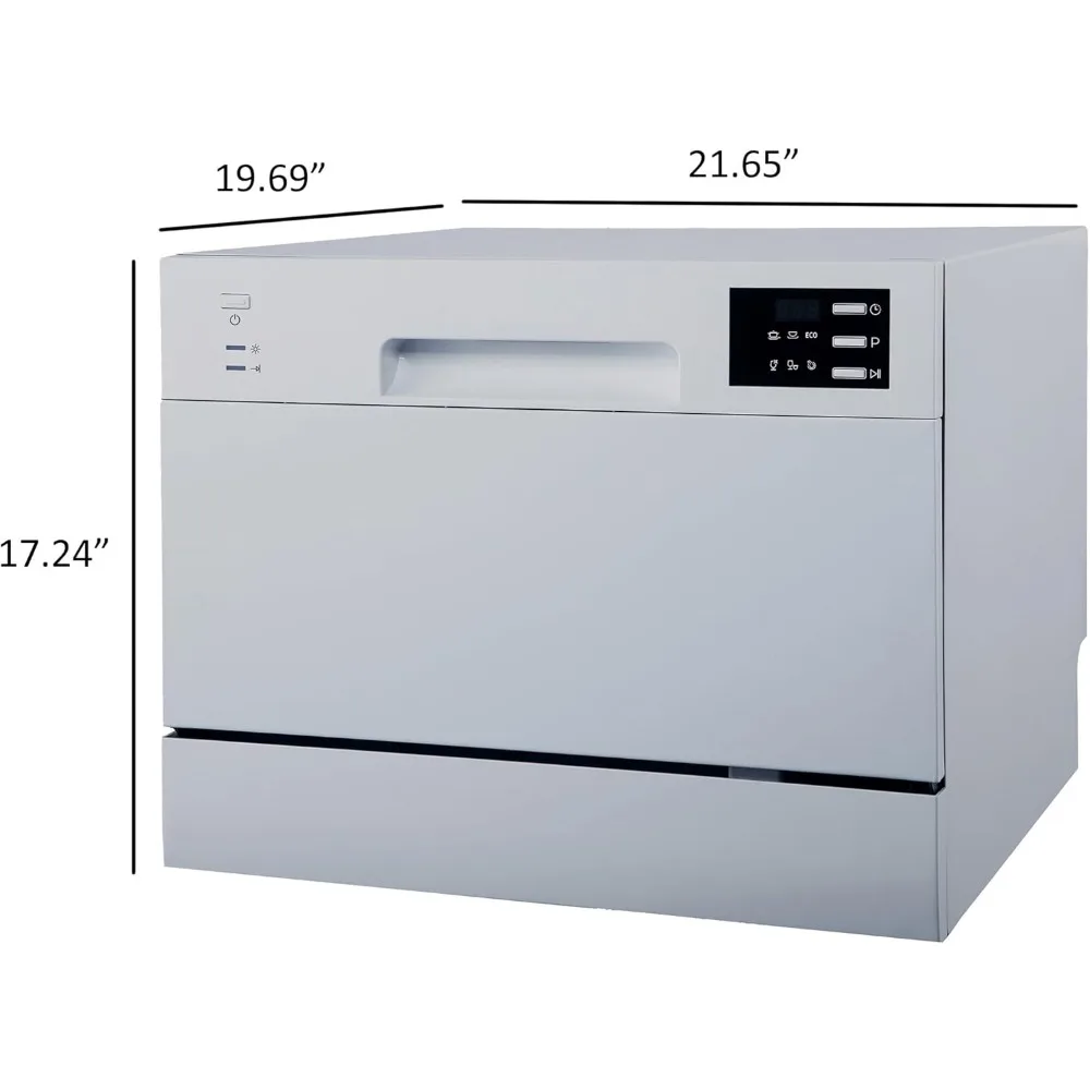 Compact Countertop Dishwasher/Delay Start Energy Star Portable Dishwasher with Stainless Steel Interior 3