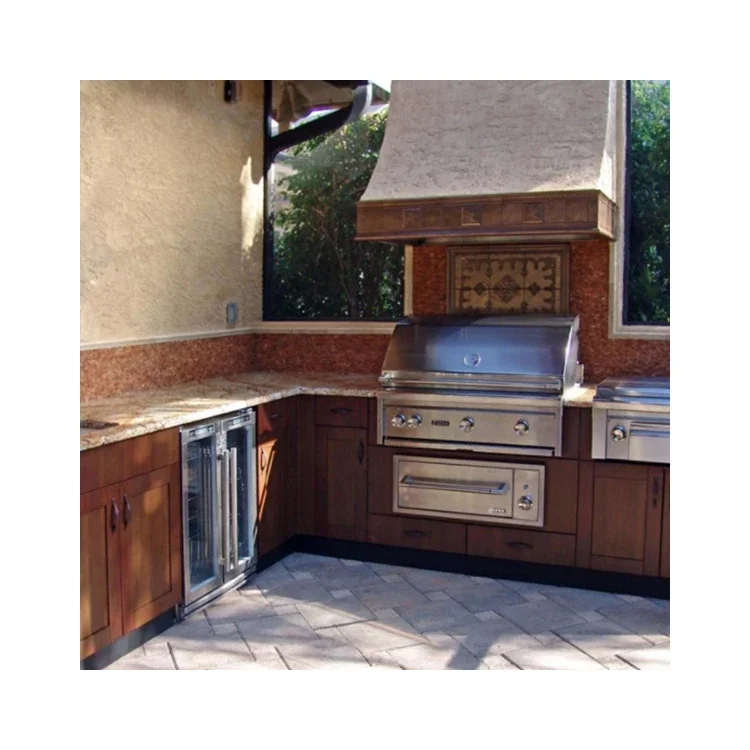 Stainless Steel Outdoor Bbq Kitchen Set High-end And Atmospheric Outdoor Kitchen Bbq Island Cabinets