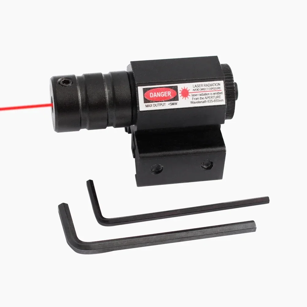 Laser Sight Mini Red Dot 635-655nm Adjustable 11mm/20mm Rail Mount Hunting Rifle Scope Pistol Gun Sight