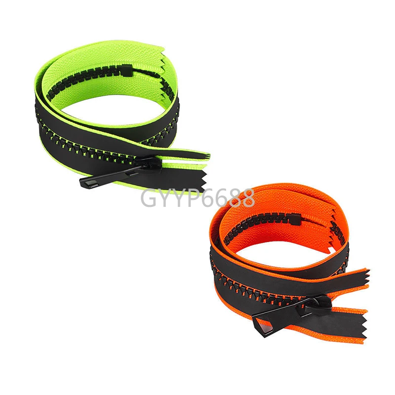 10/50PCS 15-20-30CM 5# Resin Zipper Close-End Waterproof PVC Zip Tape For Outdoor Tent Jacket Bags Decoration Sewing Accessories