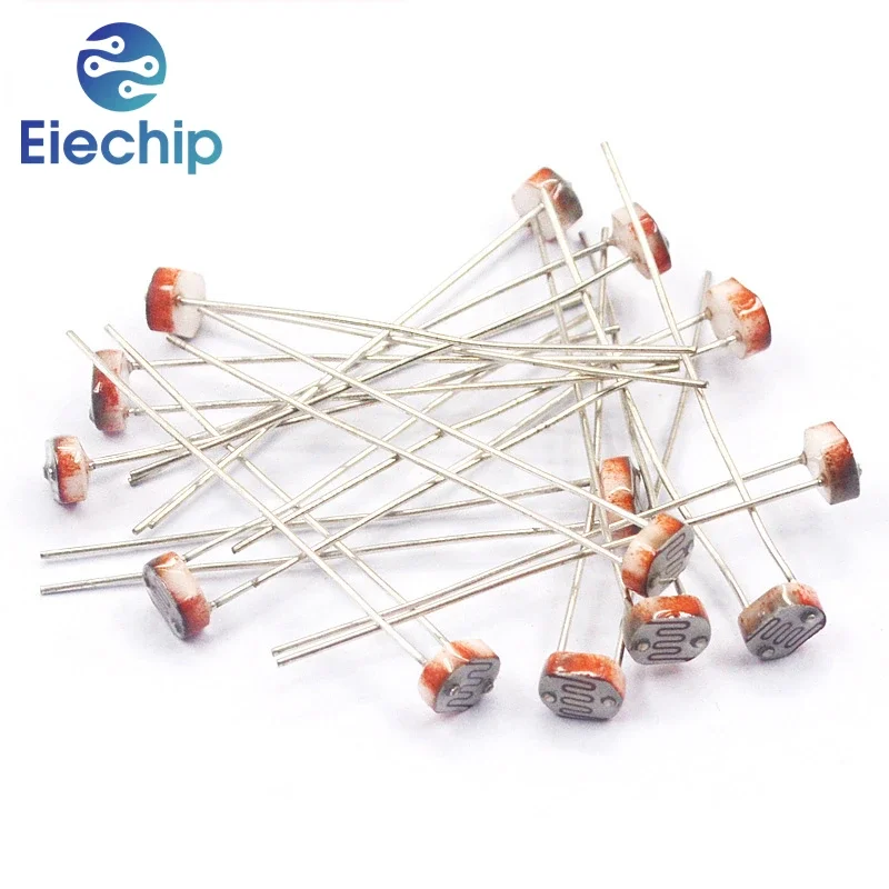 

20PCS LDR Photo Light Sensitive Resistor Photoresistor 5MM 5549 5547 5539 5537 5528 5516 5506 Photoelectric Light Dependent