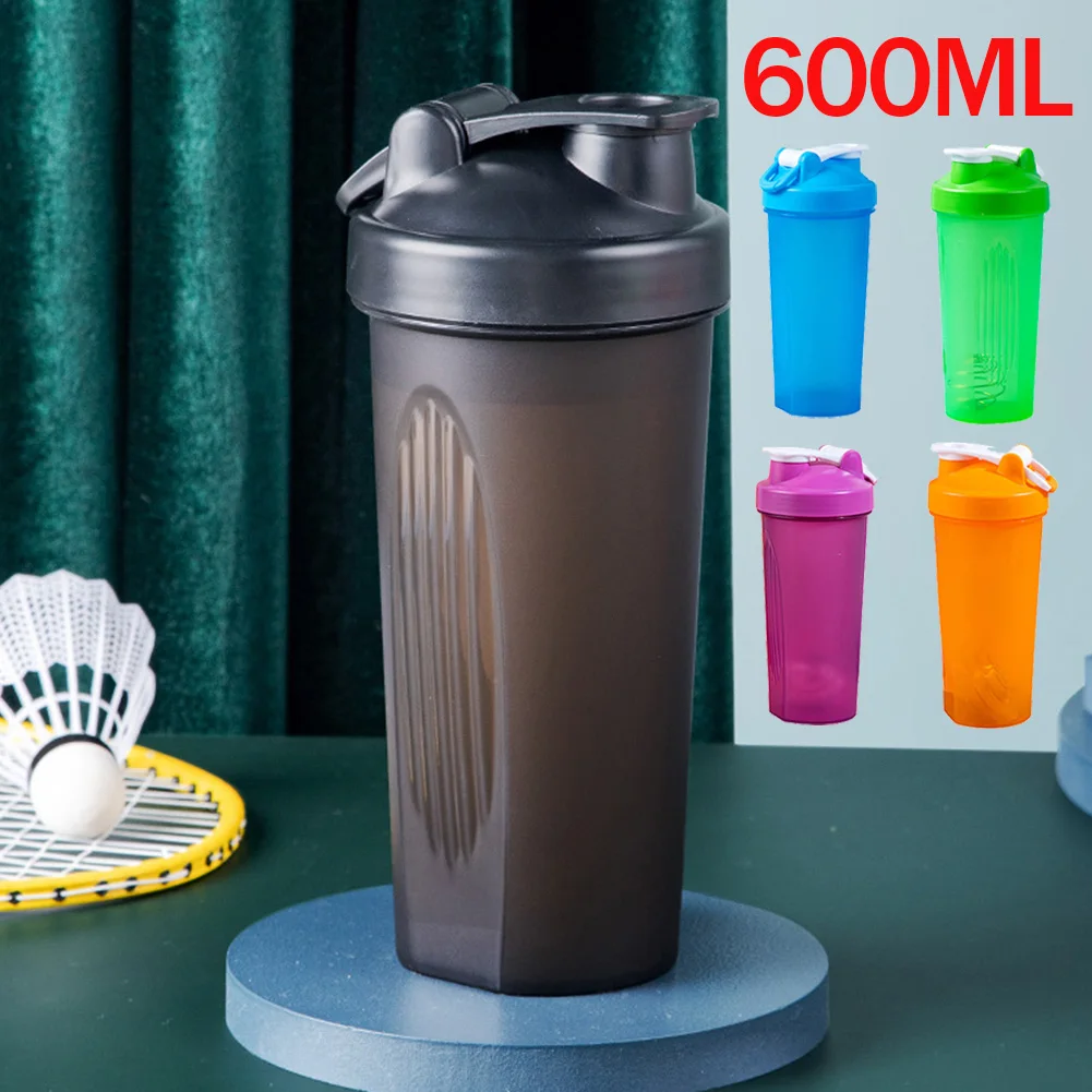 600ml Protein Shaker Bottle Protein Powder Shake Cup for Gym Ffitness