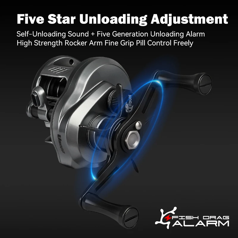 レイダン ニューDC ウソップ ベイトキャスティングリール 7.6:1 ギア比