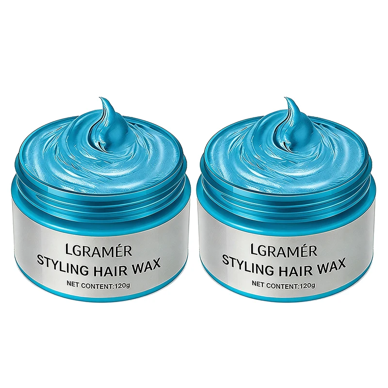 Silver Gray Temporary Hair Color Wax - Instant Natural Hairstyle Cream