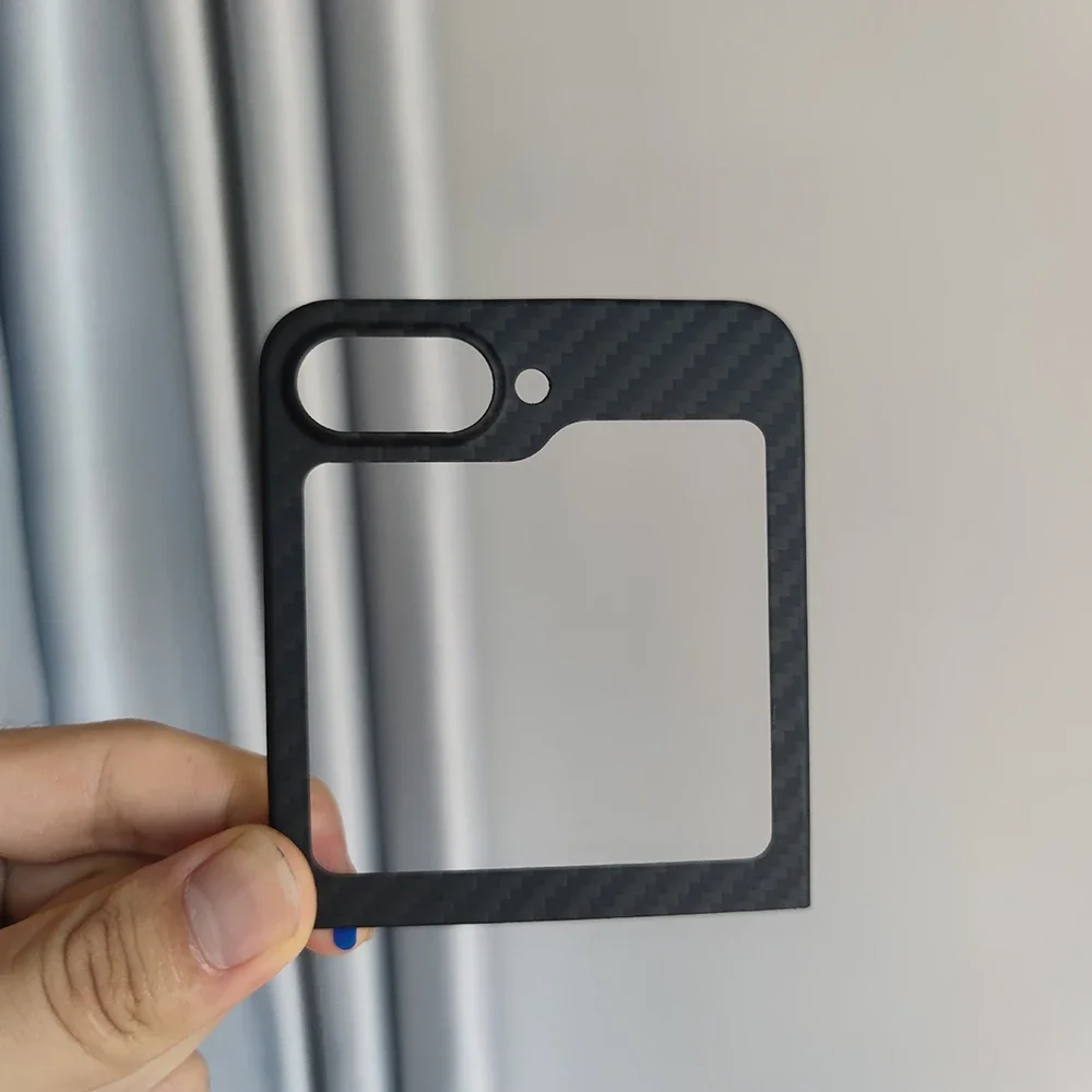 really carbon fiber Case For Samsung Galaxy z flip 6 5 case Ultra-Thin Aramid fiber for Galaxy zflip 5 6 carbon Phone Cover 2