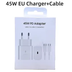 Samsung 45W Super Fast Charge EU Certified Adapter - 45W White EU Set