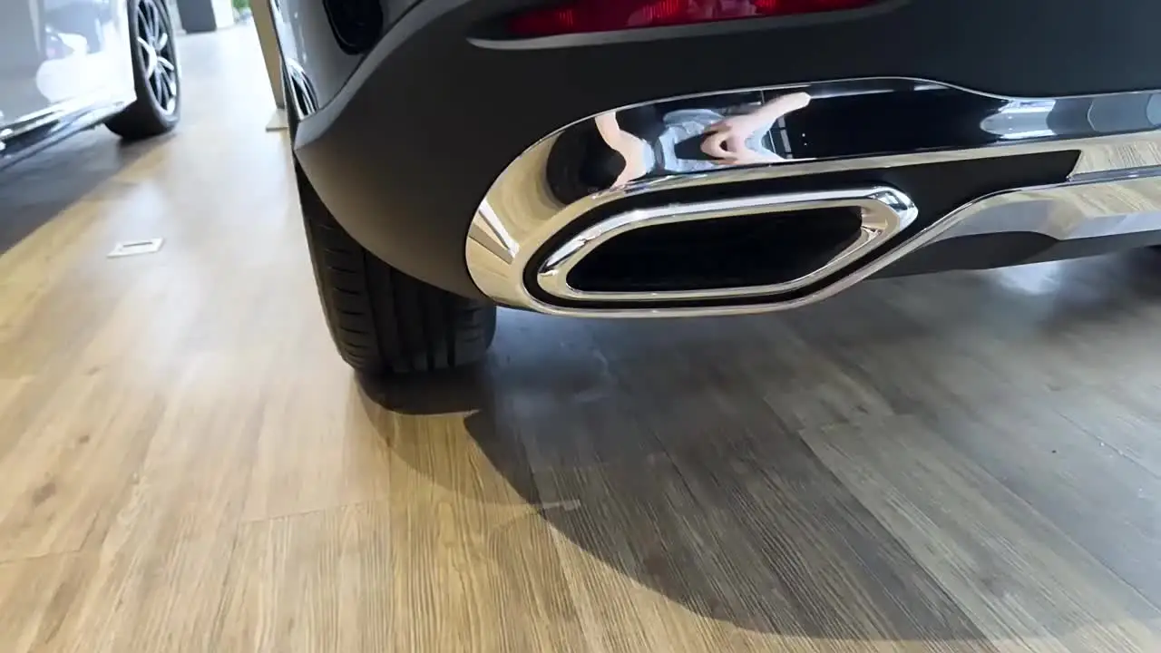VNRQJLSN per Mercedes per Benz GLC Classe X254 W254 GLC260 GLC300 2023 2024 Tail Throat Marmitta Tubo di Scarico Coda Copertura Trim (Gloss Black
