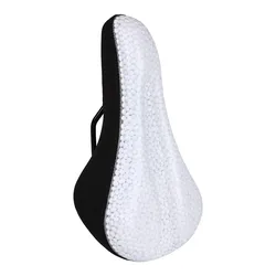 Silicone Comfort Bicycle Seat Cushion - Soft, Durable, and Quick - Recovery (WHITE)