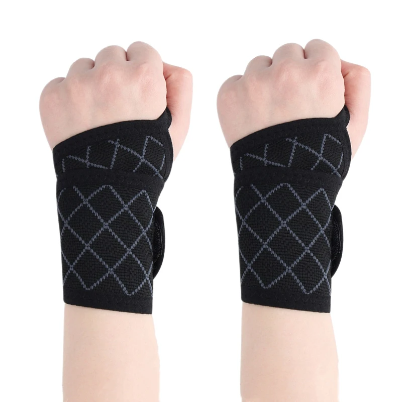 2pcs Sports Wristband Gym Crossfit Wrist Protector Support Band Strap
