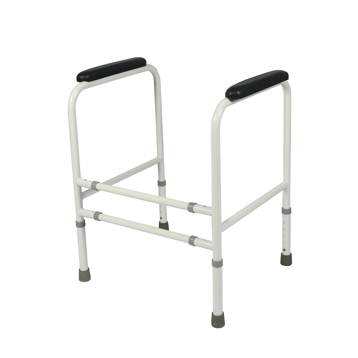 

Toilet Safety Frame with Adjustable Width Bathroom Stand Alone Toilet Rails for Elderly Handicap and Disabled Easy Installation