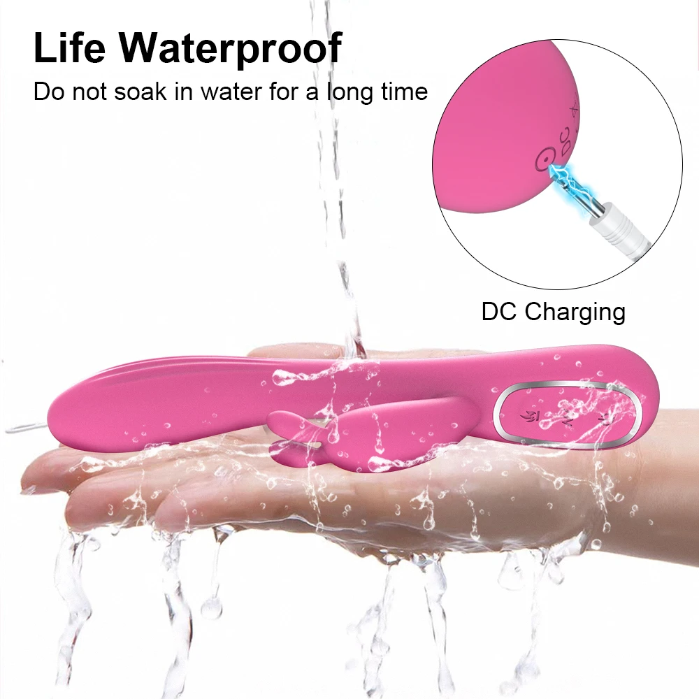Potente vibratore da coniglio per donne, dildo riscaldante femminile, stimolatore del clitoride, punto G, giocattolo sessuale per capezzoli_voghion.com