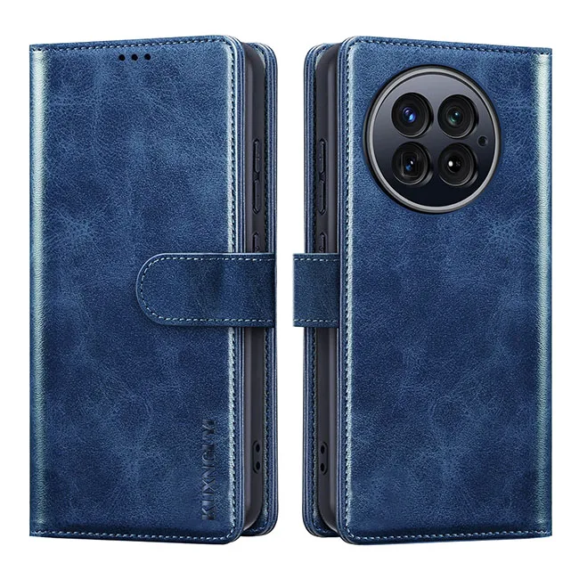 Leather Wallet Phone Case with Card Holder and Magnetic Flip Stand