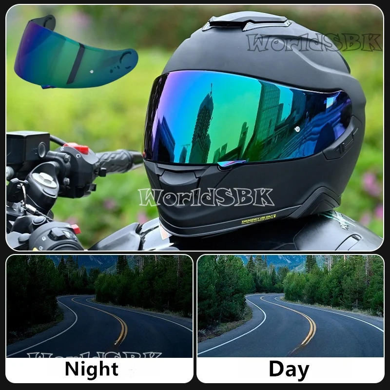 Helmvisier für SHOEI GT Air Neotec CNS-1 TC-5 TC-9 GT Air 2 Helmschild UV-Schnitt Casco Moto Gesichtsschutz Visera Windschutzscheibe – Detail 22