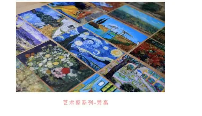Boxed Set of Artistic Blessing Greeting Cards - 30 Creative and Fresh Designs