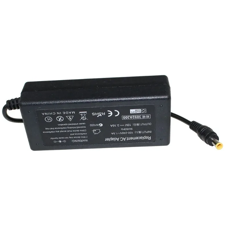 19V 3.16A 5.5x3.0mm AC Power Supply Adapter Laptop Charger For Power Adapter Samsung NP300V5A RV411 R428 RV415 RV420 RV515 R540 R510 R522 R530 Laptop