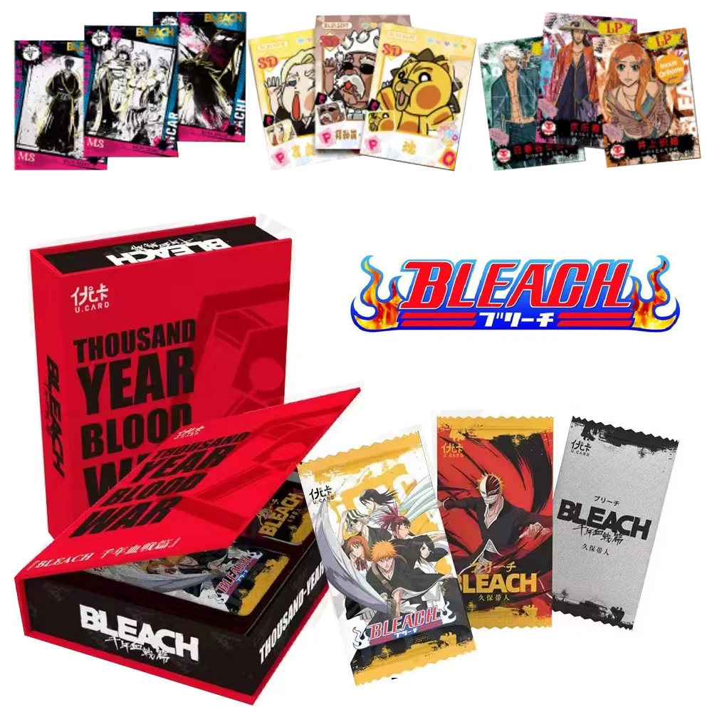 

Wholesale Bleach Collection Cards for Kids Full Set Original Anime Characters Anime Cartas Games Card Box Children Birthday Gift