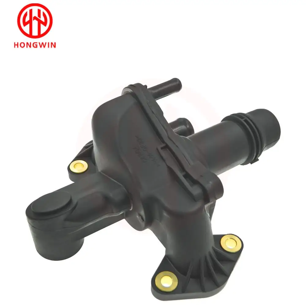 Engine Coolant Thermostat Water Outlet LR073372 For Land Rover Discovery 3/4 Range Rover Sport Jaguar XF S-Type 4H2Q8592BF engine coolant thermostat