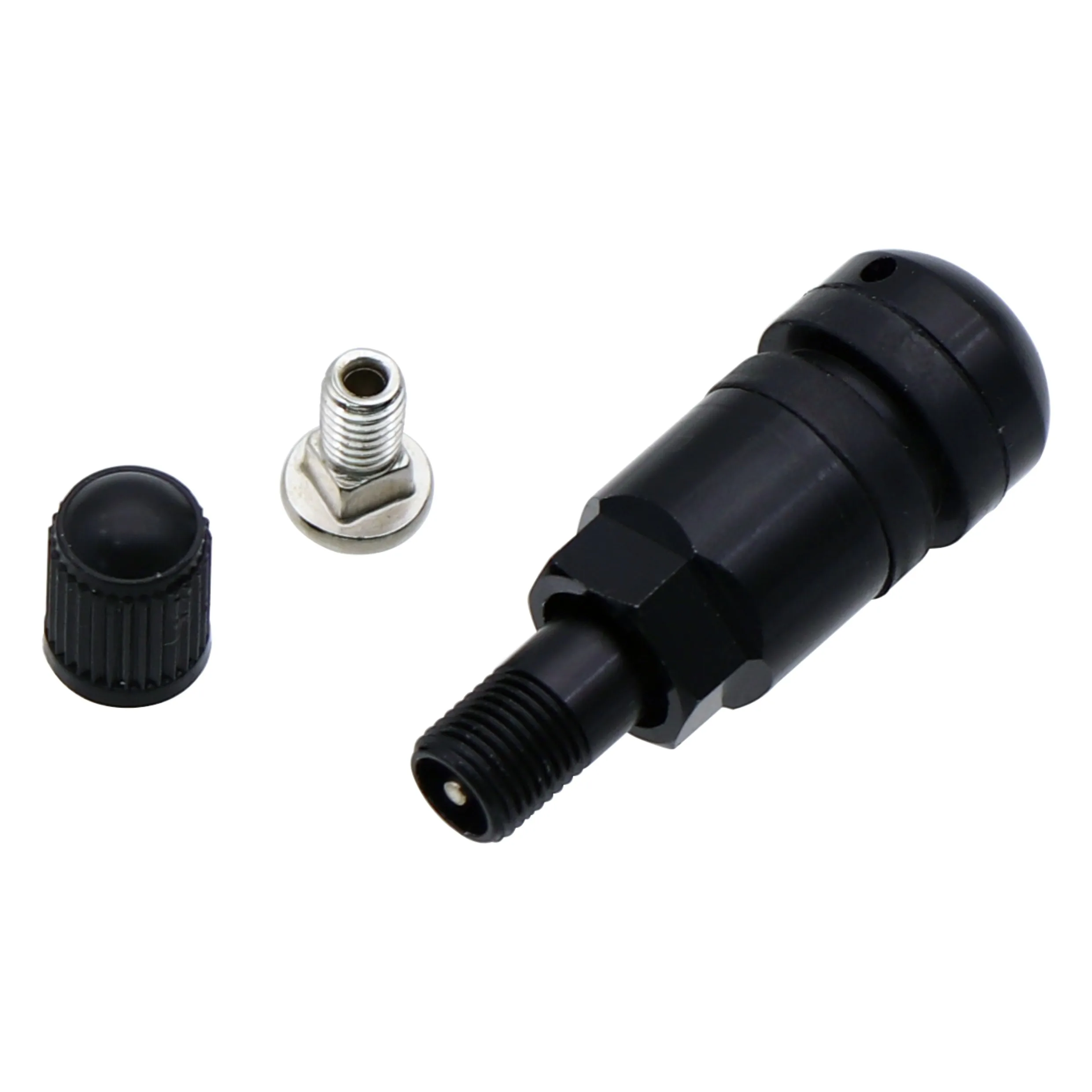 Premium Alloy Tubeless Tire Valve Set - 4 Pieces (Available in Silver or Black)