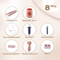 Children Doctor Toy Set Silicone Simulation Medical Box Montessori Toy Baby Play House Games Educational Toy Kid Christmas Gifts 2