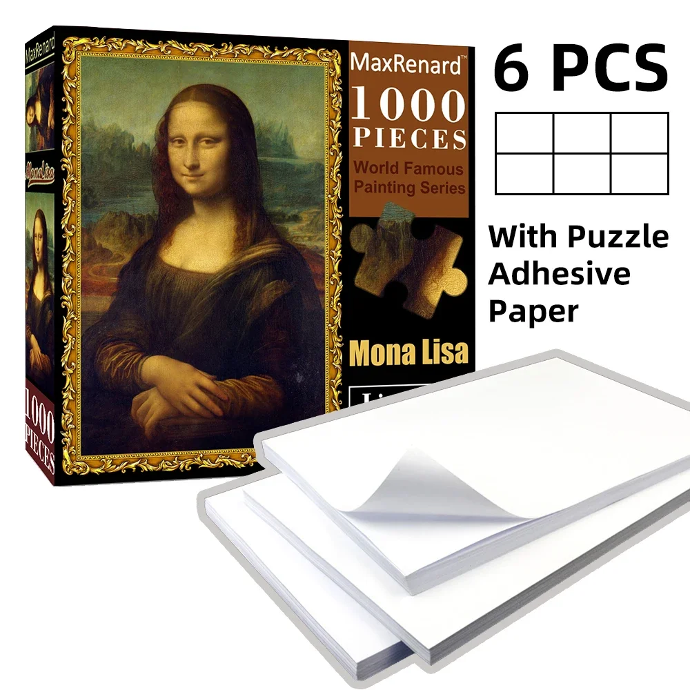 Maxrenard 50*70cm quebra-cabeça 1000 peças de papel montagem