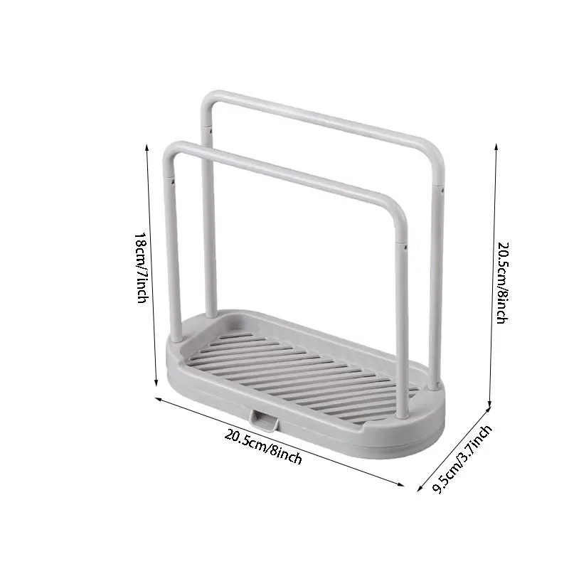 Kitchen Sink Drain Rack - Sponge and Rag Storage Basket