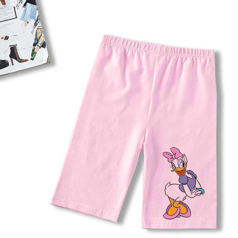 Disney Mickey Mouse Mid Waist Women Sport Shorts Slim Fit High Stretchy Trousers For Summer Female Party Ladies Exercise Short trendy clothes