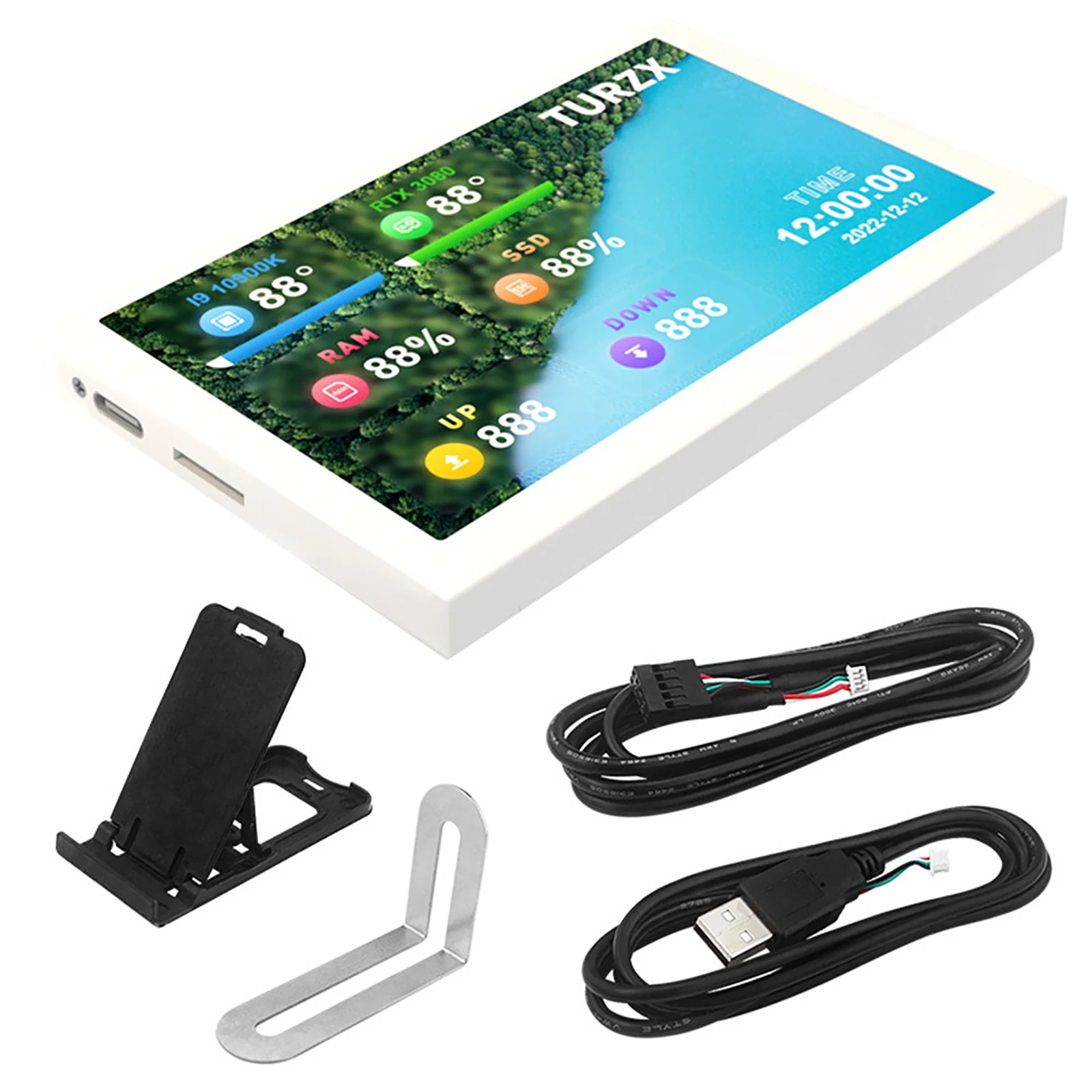 ǻ LCD  ÷, USB  ÷  ũ,  , AIDA64, 5 ġ IPS CŸ  ũ