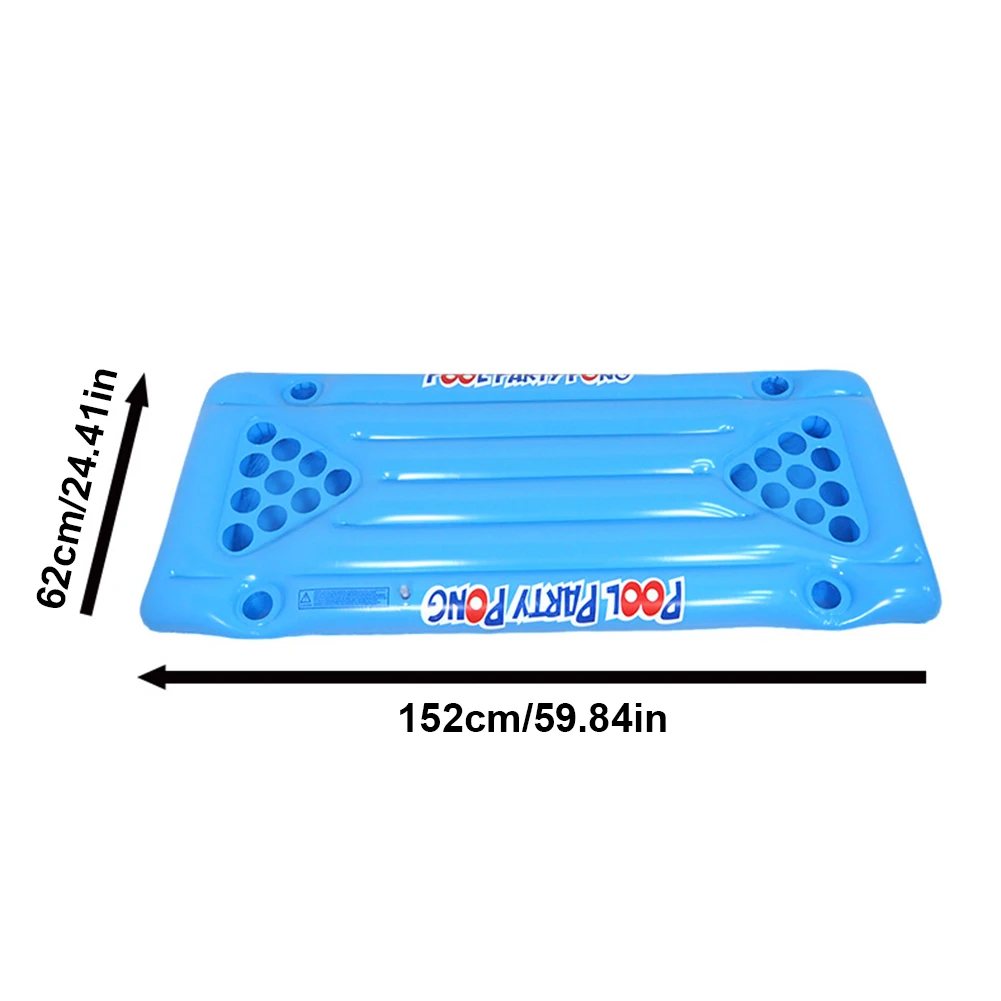 Fun Pool Party Game Table Summer Pool Party Decorations Inflatable Pool Pong Table Pool Games for Adults and Family