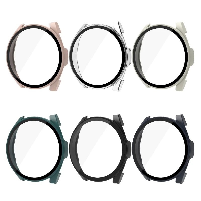 

Tempered-Glass Film+Case Screen Protector Full Coverage Cover Hard Anti-scratch Frame-Shell Watch Housing For Watch